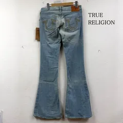 トゥルーレリジョン CARRIE フレア デニム パンツ ダメージ加工 WASK75F87 y2k レディース 27インチ ISItems【USED】【古着】【中古】50150747