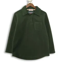 McGREGOR マクレガー 秋冬 ロゴ刺繍★ フリース ハーフボタン プルオーバー 長袖 ポロシャツ Sz.M レディース 日本製