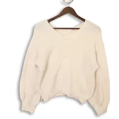 niko and... ニコアンド 秋冬★ ニット セーター Sz.4　レディース 白