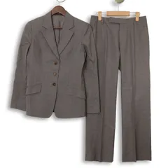 PAUL STUART ポール・スチュアート 秋冬 セットアップ★ パンツ スーツ Sz.トップス6ボトムス8　レディース グレー