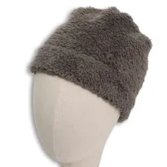【新品 未使用】 Champion チャンピオン 秋冬 ロゴ フリース★ ボア 帽子 Sz.FREE SIZE レディース 灰 グレー