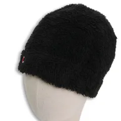 【新品 未使用】 Champion チャンピオン 秋冬 ロゴ フリース★ ボア キャップ ニット帽 帽子 Sz.FREE SIZE レディース 黒