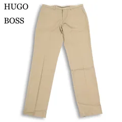 HUGO BOSS ヒューゴボス 通年★ コットン スラックス パンツ  Sz.54　メンズ 大きいサイズ