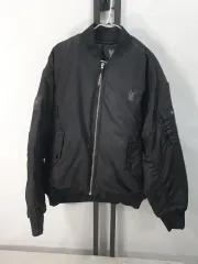 ライフウォーク MA-1ジャケット ブルゾン ダウン ジャケット ブラック L
