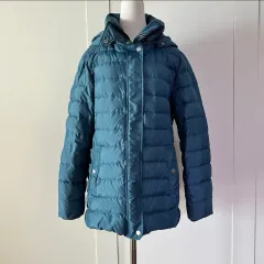 Tommy Hilfiger フードダウン ターコイズブルー m