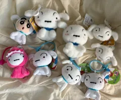 アニメ クレヨンしんちゃん シロ 子犬 ぬいぐるみ キーホルダー