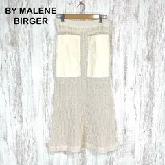 BY MALENE BIRGER バイマレーネビルガー ビッグポケットリネン コットン ロング丈 ニット スカート アイボリーのサムネイル