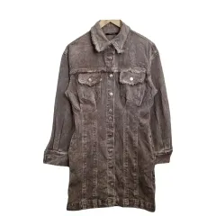 ONE WAY ヴィンテージ ブラウン デニム ONE PIECE M コットン 100%