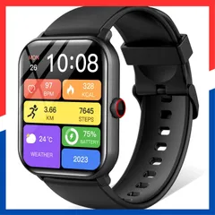 【在庫処分】スマートウォッチ【2026年進化モデル＆SOS機能追加】1.9インチ大画面 Bluetooth5.3 通話機能付き iPhone対応 アンドロイド対応 活動量計 歩数計 腕時計 スポーツウォッチ 多種類運動モード 着信/メッセージ通知 音楽再生 2