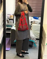 mizuiro ind ニット ロング丈ベスト ワンピース イロ 日本ブランド