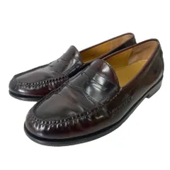 コールハーン COLE HAAN コインローファー 革靴 シューズ レザー 9.5 D ダークブラウン ■GY14