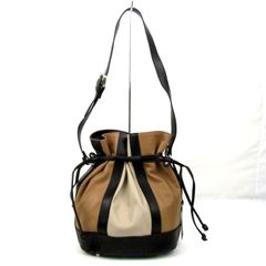 難あり】FURLA フルラ コスタンザ 茶 レザー 巾着 ショルダーバッグ