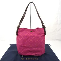 ラシット ショルダーバッグ トートボディ モノグラム 鞄 ブランド レディース パープル russet 【中古】