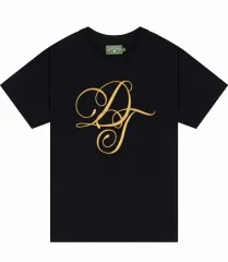 M DENIM TEARS(デニムティアーズ) 刺繍 半袖 Tシャツ ブラック