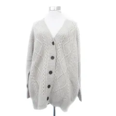 アーバンリサーチ URBAN RESEARCH ニットカーディガン Vネック ミドル丈 F グレー /HO4