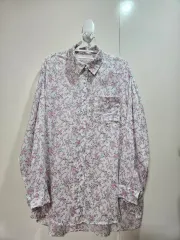 小花柄長袖シャツブラウス