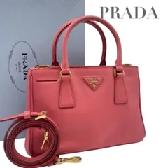 【価格交渉/質問大歓迎♪】プラダ ハンドバッグ ガレリア サフィアーノ 三角ロゴ　2way　5440