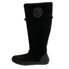 TORY BURCH(トリーバーチ) ロングブーツ レディース美品  - 黒 ２way レザー、ムートン