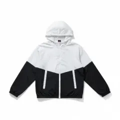 ナイキ ウィンドブレーカー 白/ブラック フード ジップアップ