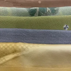 帯揚げ 優品 帯揚げ5枚セット 薄小豆 正絹 和装小物  【中古】