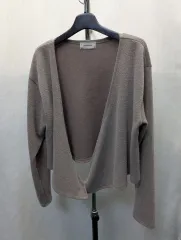 FROM BEGINNING ブラウン クロップド スポーツブラ m