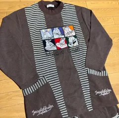 おしゃれ部屋着　バッグス　バニー　ルーニー　テューンズ　スウェット　ボーダー　上下セットアップ