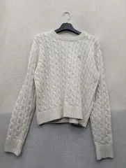 79 ルッケスト ケーブル ニット クロップド アイボリー m