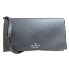 ケイトスペード KATE SPADE 2way ショルダーバッグ クラッチ カウレザー 鞄 黒 ブラック X