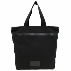 サンローラン パリ SAINT LAURENT PARIS トートバッグ ナイロン レザー TCT393338 0615 黒 ブラックのサムネイル