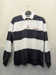 96 ザラ ストライプ ラグビー 長袖 Tシャツ s