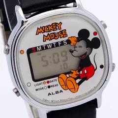 SEIKO セイコー アルバ ミッキーマウス Y744-5000 デジタル QZ 動作品