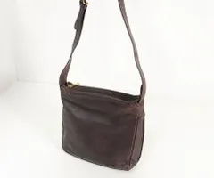 LOEWE ロエベ ナッパレザー製ショルダーバッグ ワンショルダー アナグラム ダークブラウン