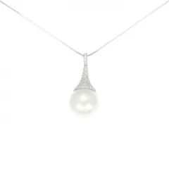 K18WG 白蝶パール ネックレス 13.0mm