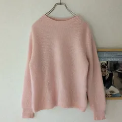 モヘアシルクニット セーター ピンク サイズ9 used レディース古着