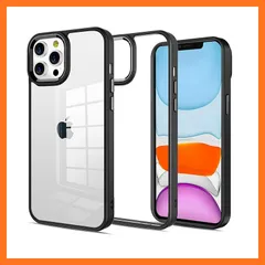 【新品】 iPhone 11 Pro Max 用 ケース カバー 背面クリア 耐衝撃 滑り止め 指紋防止 米軍MIL規格 黄変防止 ストラップホール付き ワイヤレス充電対応 スマホケース 11 Pro Max アイフォン 11 Pro Max PinLiS 0
