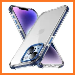 【新品】 iPhone 14 ケース iphone 13 ケース iPhone14 ケース スマホカバー 耐衝撃 指紋防止 滑り止め マット半透明 黄ばみなし レンズ保護 米軍MIL規格アイフォン13/14 用カバー6.1 インチ PinLiSheng ( 0