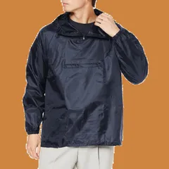 [カジメイク] 防風 撥水ヤッケ 軽作業 汚れよけポリエステルヤッケ