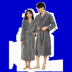 春 大きいサイズ ポケット付き 静電気防止 秋 着る毛布 保温 冬 腰ベルト付き 無地 長袖 柔らかい ナイトガウン 部屋着 肌に優しい 男女兼用 お風呂上がり 吸水速乾 ふわふわ メンズ レディース プレゼント バスローブ [WULFUL]