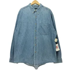 ギャップ Gap 90s OLD デニム ボタンダウン ワークシャツ ダンガリーシャツ メンズ import：XL 