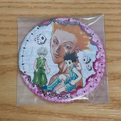 HUNTER×HUNTER 集英社 コレクション 原画 缶バッジ 75mm 7巻 表紙 ヒソカ=モロウ、ゴン キー