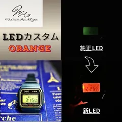 🌟新品未使用🌟 CASIO チプカシ F-91WG-9QJH　『オレンジLED』カスタム【WEB限定モデル】