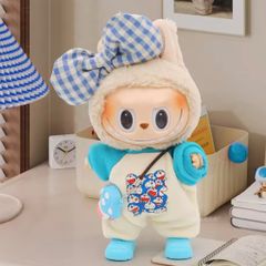 スカルパンダ対応 天使風ブルー着せ替え衣装 ぬい服 コスチューム POP