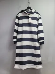 トミーヒルフィガー ストライプ フード ロング ONE PIECE