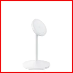 【人気商品】Qi2対応 マグネット式 (Stand) ワイヤレス充電ステーション/ワイヤレス出力 MagSafe対応 iPhone Charger 17 / 16 Wireless / 15 MagGo / 14 / Anker 13 ホワイト