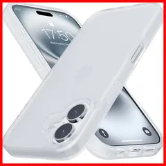 【数量限定】ワイヤレス充電対応 黄変防止 米軍MIL規格 スマホケース 指紋防止 ケース iPhone iPhone ケース 16 16 滑り止め [WHTMM] 耐衝撃 半透明 (半透明) マット感 iPhone16