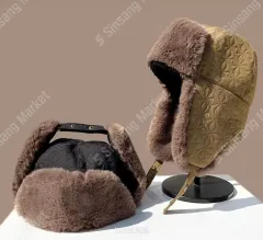 キルティングフライトキャップ 防寒帽子 (新品) ユニセックス