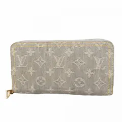 ルイ・ヴィトン(Louis Vuitton) ルイ・ヴィトン 長財布 モノグラム・デニム ジッピーウォレット M13214 ウォッシュドグレーレディース