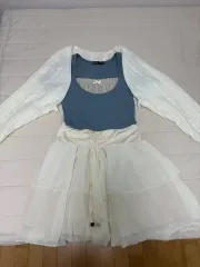 ピンタレスト ムード 服 セット フリル Tシャツ ボレロ カーディガン ティアードスカート ブランディー メルビル