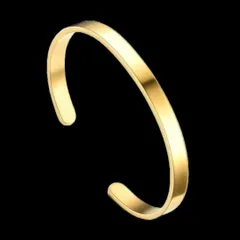 【N040】ブレスレット　メンズ　レディース　ゴールド　シルバー　ブラック　ローズゴールド　リストバンド　腕輪　アクセサリー　ファッション　お洒落