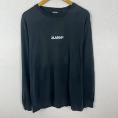 XLARGE エクストララージ 長袖 ロンT ロゴプリント ブラック Lサイズ メンズ 古着 ストリート アメカジ